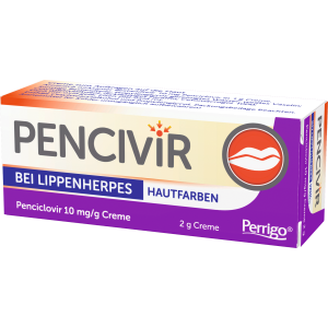 Pencivir bei Lippenherpes hautfarben für Erwachsene und Kinder über 12 Jahre